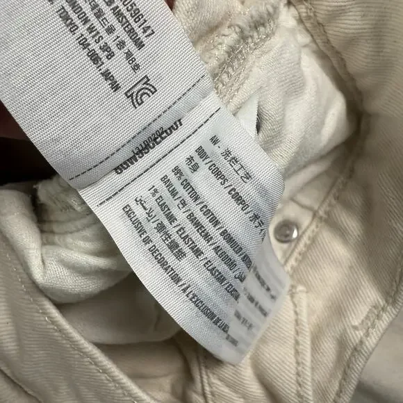 Abercrombie & Fitch Jeans Mens 29x30 Cream Vintage 90s Straight Stretch - Picture 7 of 12